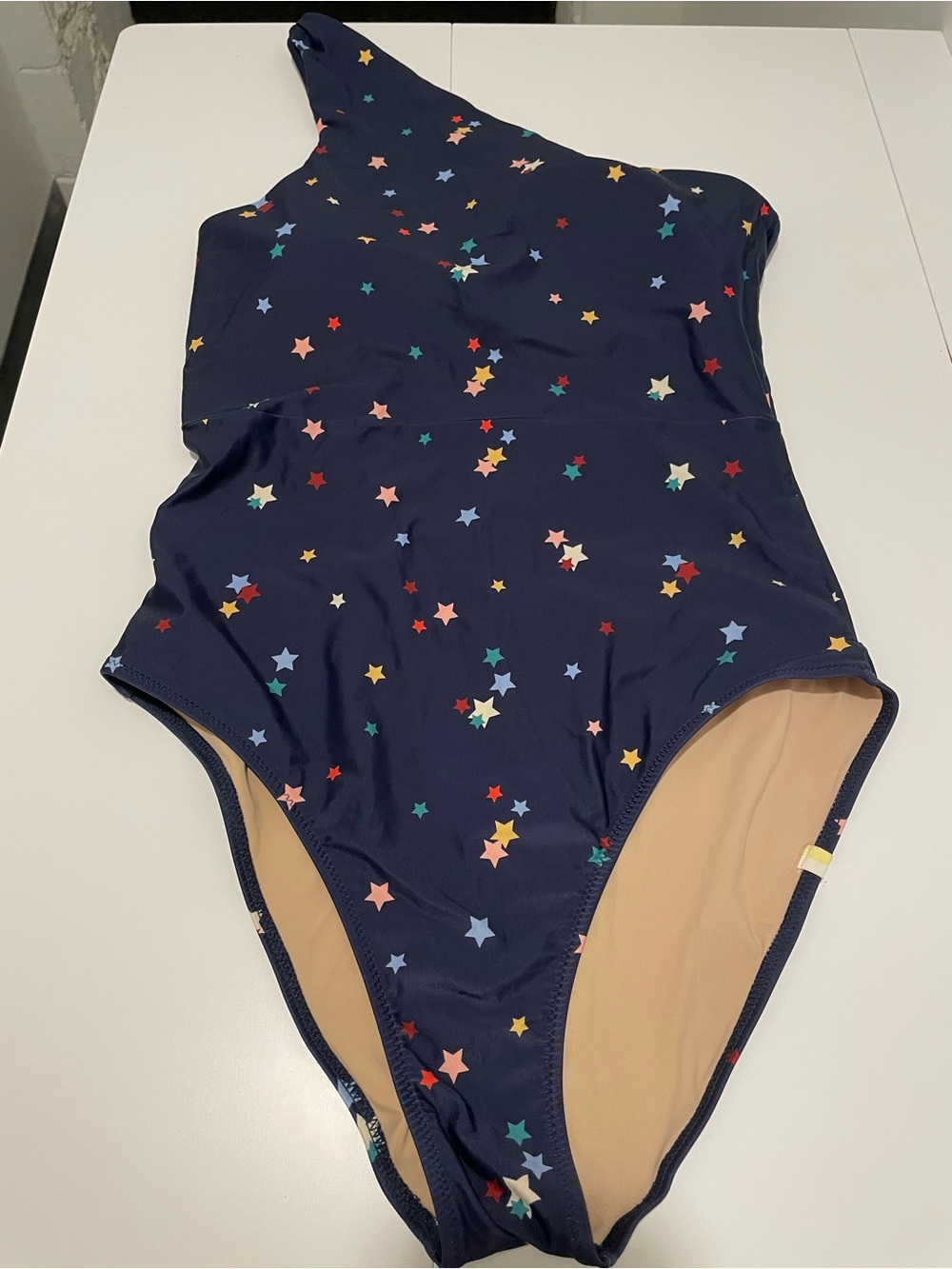 Summersalt Brand Women's 10 The Sidestroke One Piece Swimsuit Navy Star Print - Picture 3 of 5